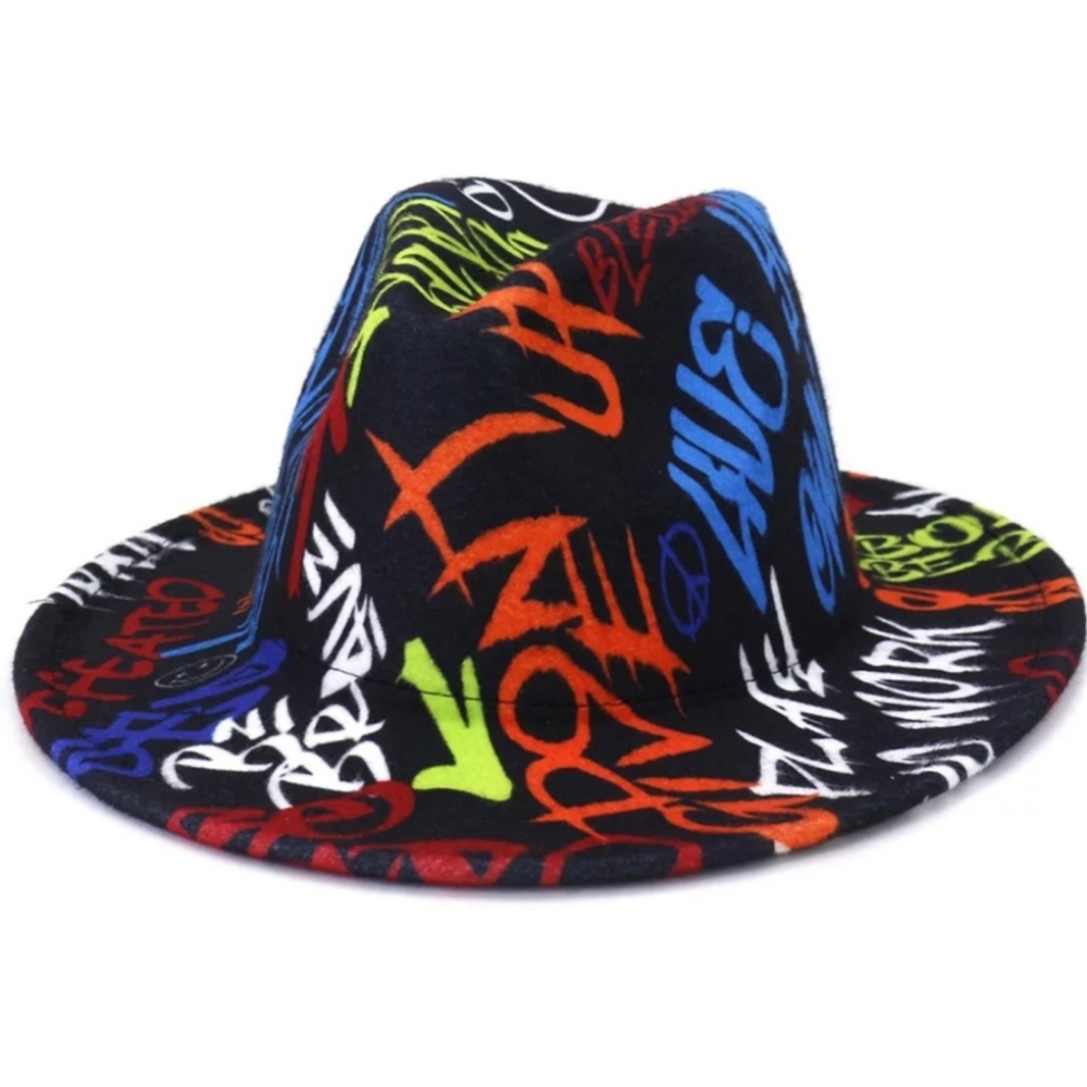 Wide Brimmed Fedora. Mens.